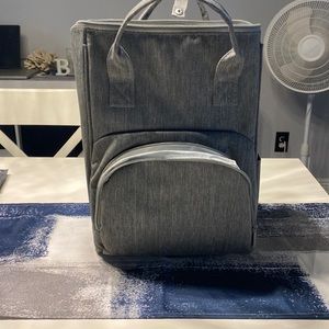 Gray insulated baby bag